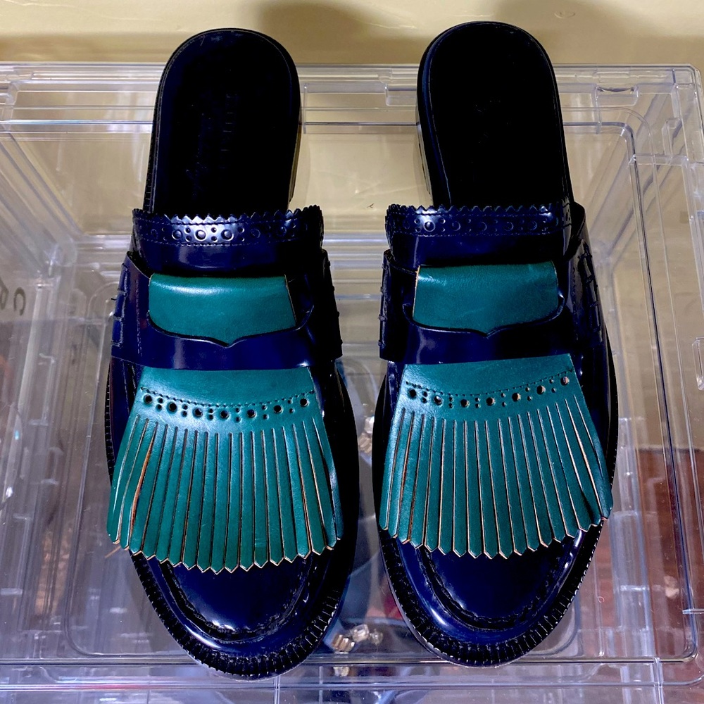 Burberry Loafer Leather Miles Sz 38
